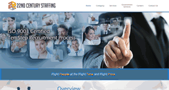 Desktop Screenshot of 22ndstaffing.com