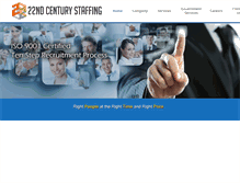 Tablet Screenshot of 22ndstaffing.com